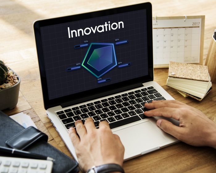 A person working in relation to innovation